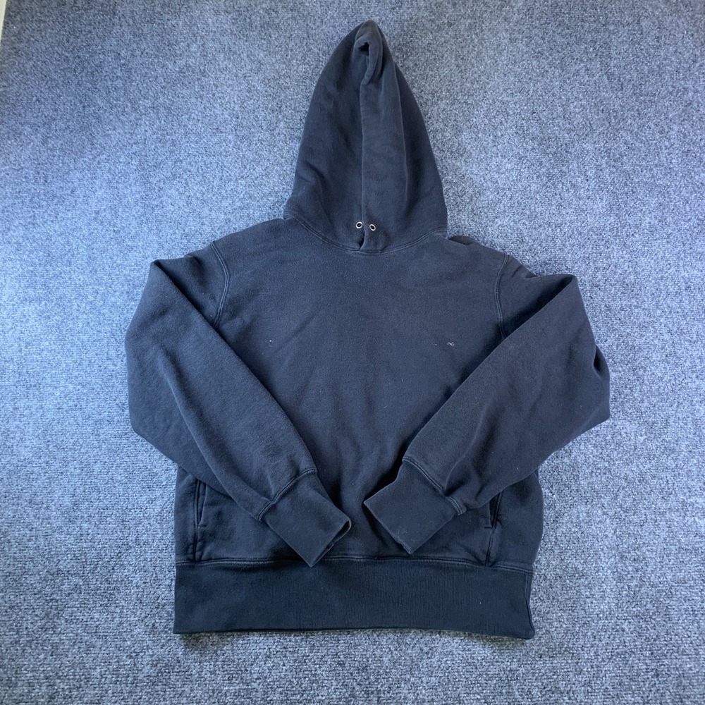 Uniqlo Hoodie Unisex Small Black Fleece Lined Kangaroo Pockets Skateboarding